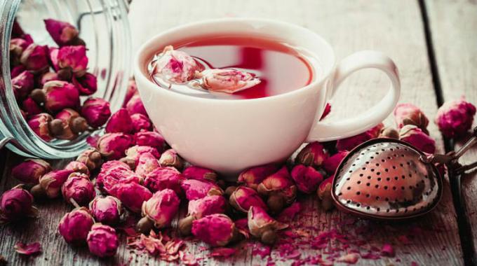 गुलाबी चाय - गुलाब चाय