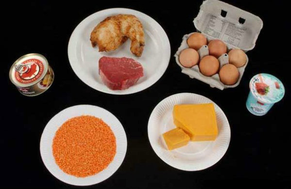 प्रोटीन खाद्य पदार्थ - प्रोटीन भोजन